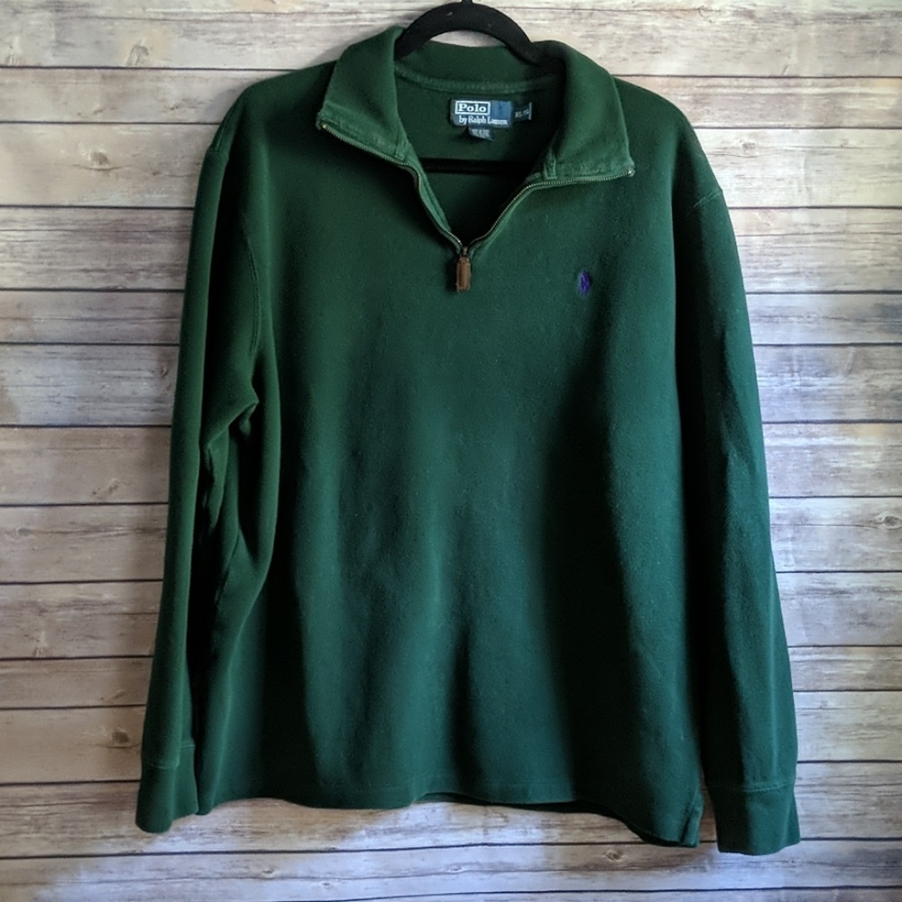 Polo by Ralph Lauren Green 1/4 Zip Green Sweater